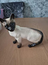 Vintage Beswick Siamese cat ornament 16.5 cm high/long 7 cm wide very good cond