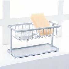 Kitchen Bathroom Storage Rack Strainer Sponge Sink Tidy Holder Organizer Tool