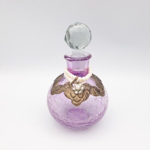 Vintage purple round crackle - vintage,