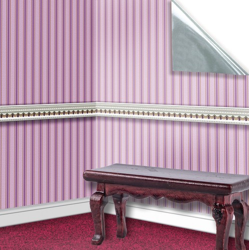 Dolls house wallpaper stick - stick, on