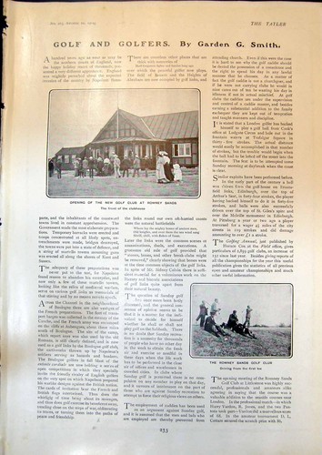 Old print opening golf club - print,