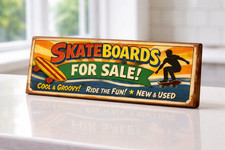 Skateboard Sign Vintage Style