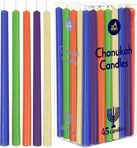 Kosher long chanukah wax - 45,