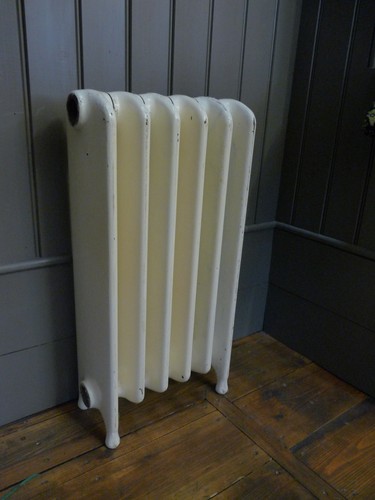 Old vintage cast iron radiator