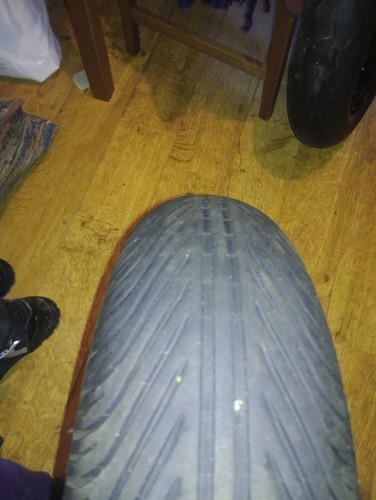 Rear wheel and - and, wet
