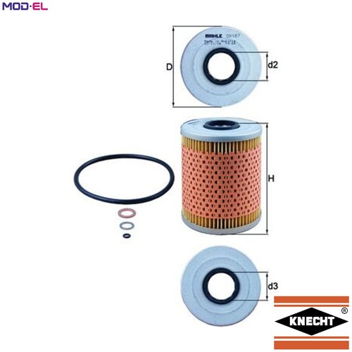 Oil filter 187d - filter, for