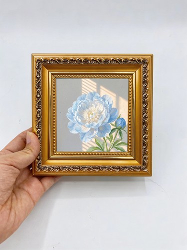 Blue peony sunlight window - window, for