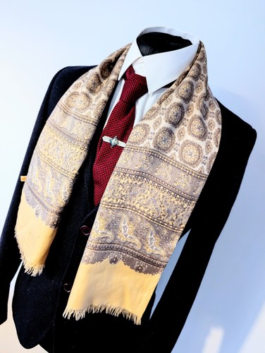 Men vintage geometric - vintage, beige
