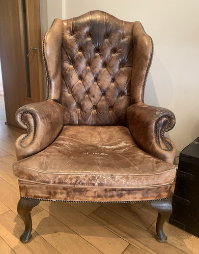 Winged high back chesterfield - winged,