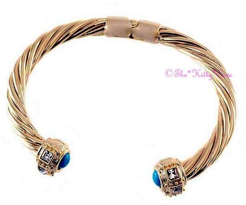 Turquoise gold filled catwalk - gold,