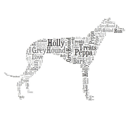 Personalised greyhound dog - personalised,