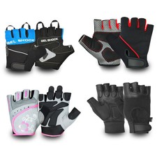 Mens Weight Lifting Gym Gloves Training Bodybuilding Fitness Exercise Workout 
