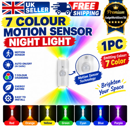 Magnetic rgb led night light - rgb,