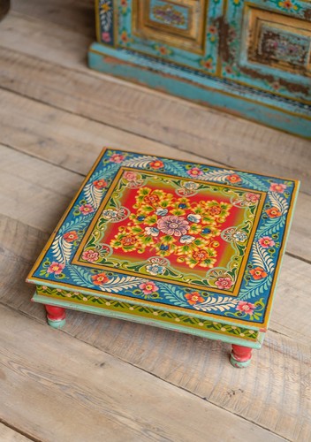 Wooden bajot table - bajot, vintage