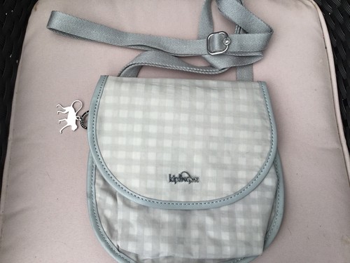 Kipling grey check - grey, crossbody