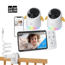 2K WiFi Baby Monitor With Two