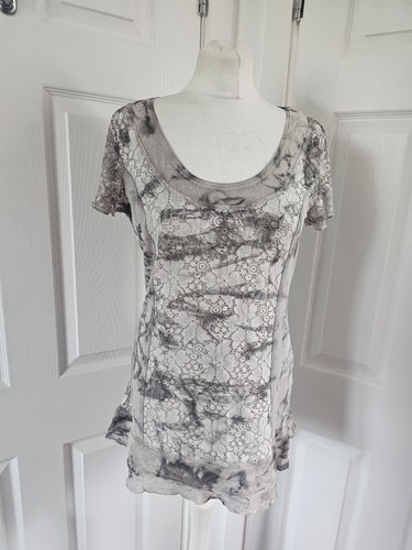 Linea tesini top grey frilled - linea,