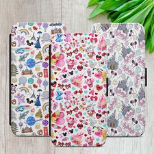 MICKEY MINNIE PATTERN CASE FOR IPHONE SAMSUNG PIXEL FLIP WALLET PHONE COVER GIFT
