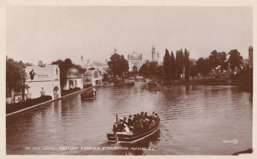 Vintage postcard on the - postcard,