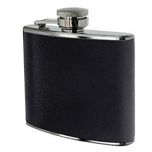 Hip flask 5oz brush stainless - 5oz,