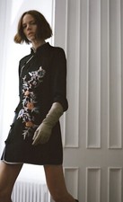 Zara Black Floral Embroidered