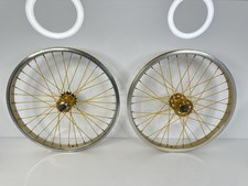 Vintage 1979 Araya 7C Sunshine BMX Racing Wheel Set 20” SunTour Gold Japan HTF
