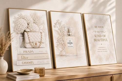 Set fashion art prints - of,