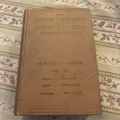 The hunters stud book xii - hunters,