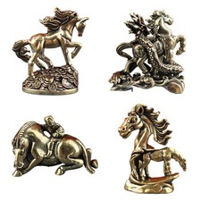 Brass Horse Figurines Copper