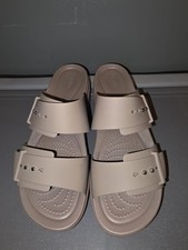 LADIES LITERIDE COMFORT WEDGE CROCS SIZE UK 7 NEVER WORN VERY SMART BIEGE