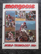 MONGOOSE BMX BIKE CATALOG OLD SCHOOL BMX ORIGINAL 1984 BMX BROCHURE VINTAGE BMX