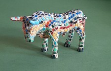 Mosaic Spanish Bull Figurine