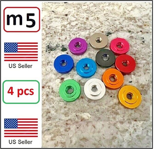 Aluminum knurled thumb nut - m5,