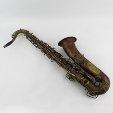 Antique brass saxophone - brass,
