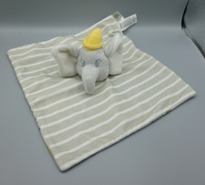 Disney Primark Grey Stripey Dumbo Elephant Baby Comforter Soother Blankie