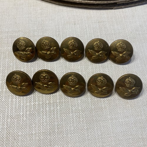 Ww2 raf officer buttons - buttons, large