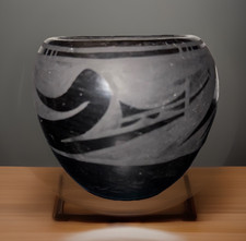 VERY FINE Black Avanyu Serpent