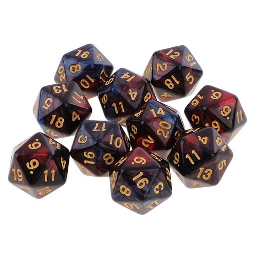 10pcs sided dice - 20, d20