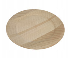 Large Round Wooden Plate 22 cm