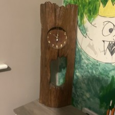 Solid Walnut Wood Clock