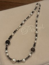 Freshwater Pearl & Black Agate