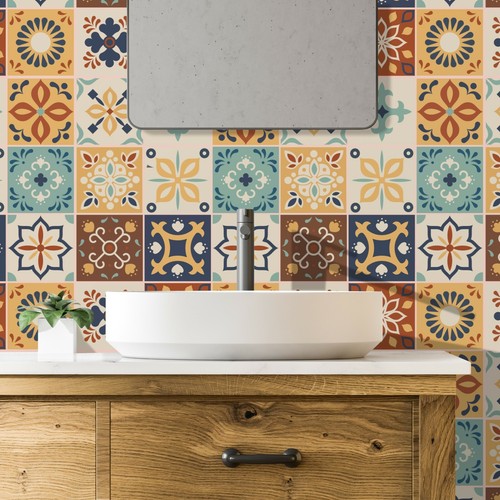 Peel and stick morrocan - stick, tile