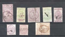 GB QV Revenue Stamps on a