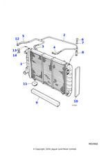Jaguar Genuine Radiator Engine Cooling Car Spare Part Fits XJ MHE4190CA