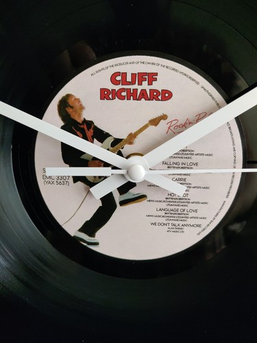 Inch record wall clock - record,