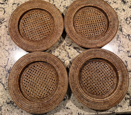 Rattan wicker plate - rattan,