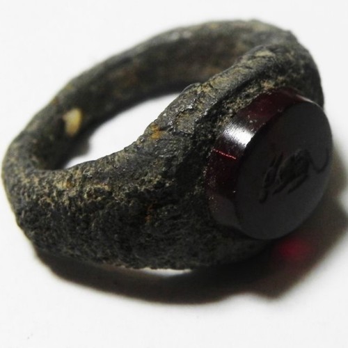 Ancient roman silver ring - roman,