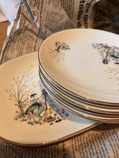 Sweet sixteen Collection, Nestor vellum Range By Swinnertons England Plates Set