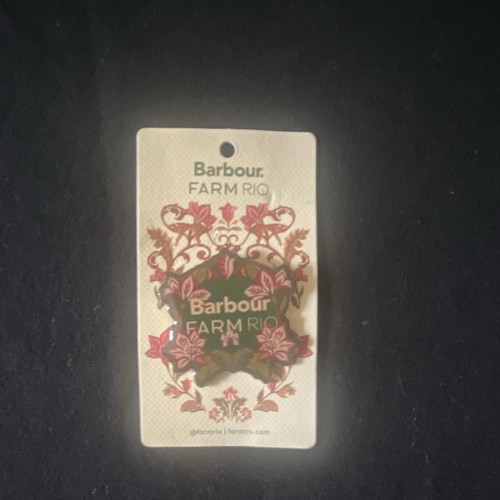 Barbour farm rio enamel pin - barbour,