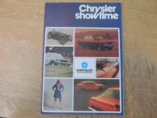 CHRYSLER 1972/1973 SHOWTIME UK